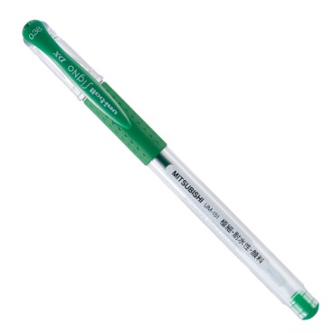 三菱(UNI)中性笔UM-151签字笔0.38mm财务用笔1支散装 绿色072325