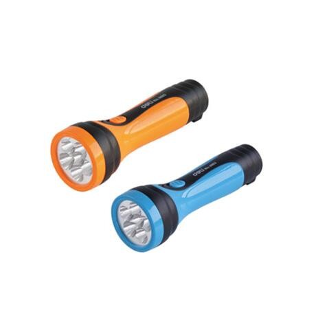 得力(deli)3663 LED充电式手电筒 6个灯头 蓝/橘随机