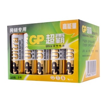 超霸（GP） GP15AU-2IB20 五号碱性电池 20粒装