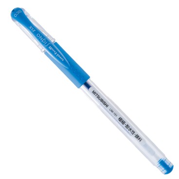 三菱(UNI)中性笔UM-151签字笔0.38mm财务用笔1支散装 浅蓝017251
