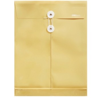 得力(deli) 5910 A4PP耐折档案袋 黄色 （单只）