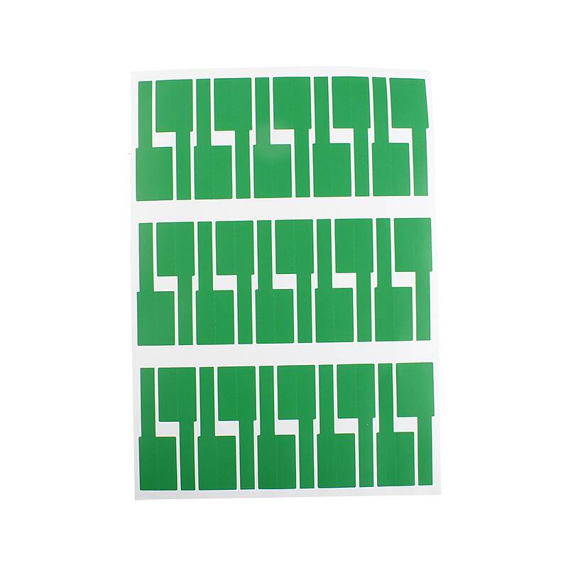雷赢A4不干胶防水线缆标签纸 打印纸 P型 100张/包 绿色（单位：包）