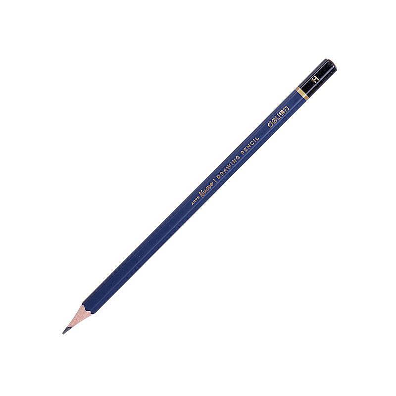 得力（deli）S999-H_高级绘图铅笔12支彩盒装H(蓝)(12支/盒)(单位：盒）