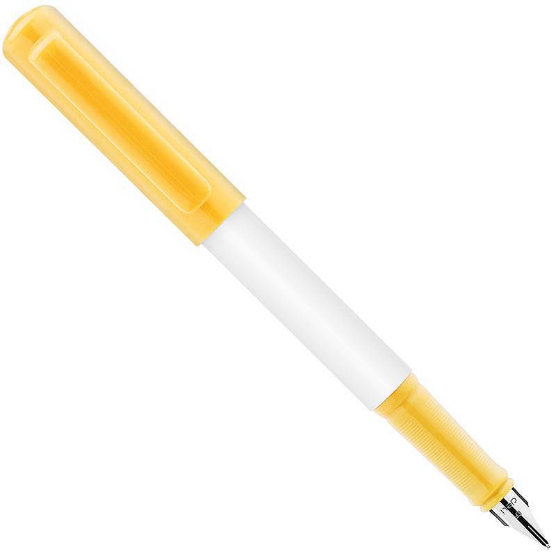 得力A901学生矫姿钢笔(单位:盒)可擦纯蓝/笔壳黄