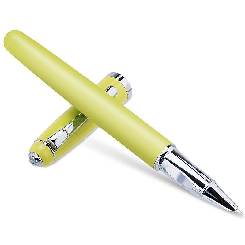 得力(deli)S270金属钢笔（单位：盒）黄绿