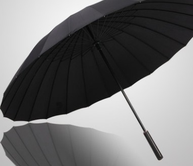 黑色长柄雨伞
