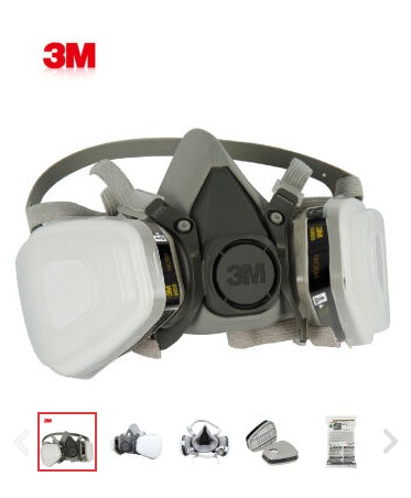 3M 防毒面具 6200+6005尘毒面罩七件套