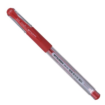 三菱(UNI)中性笔UM-151签字笔0.38mm财务用笔1支散装 红色045397