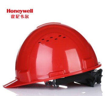 霍尼韦尔|巴固 安全帽 H99 ABS 工程工厂工地 黄色 无透气孔（红色）