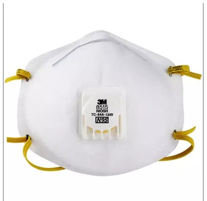 3M 8515头戴式带呼吸阀焊接用防尘口罩