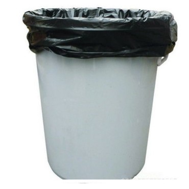 悦达 加厚环保背心袋平口垃圾袋 清洁卫生塑料袋 黑色 90*100 50只
