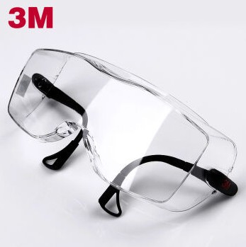 3M 护目镜 12308 中国款一镜两用型 无色镜片 防雾 防紫外线 运动防护眼镜