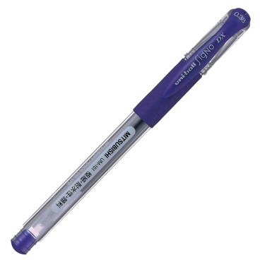 三菱(UNI)中性笔UM-151签字笔0.38mm财务用笔1支散装 深紫017253