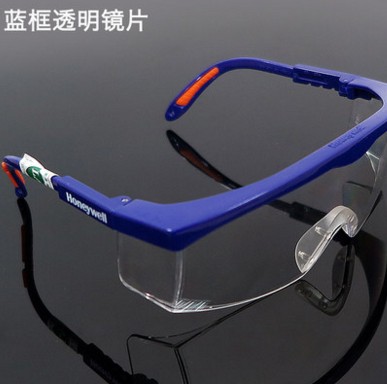 霍尼韦尔 100111 防强光气焊护目镜（蓝框透明镜片）