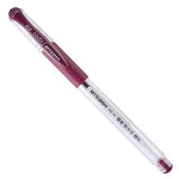 三菱(UNI)中性笔UM-151签字笔0.38mm财务用笔1支散装 咖色072322