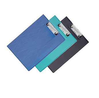 齐心 TR19 办公必备双折式板夹 A4 直条纹（单个）(蓝)
