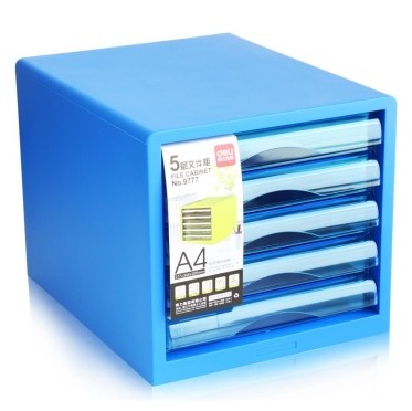得力9777五层文件柜桌面文件柜(蓝)(只)