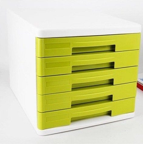 得力9762五层文件柜桌面文件柜(绿色)(只)