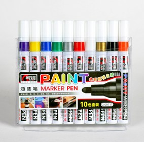 金万年G-0971T优能大铝管10色套装油漆笔