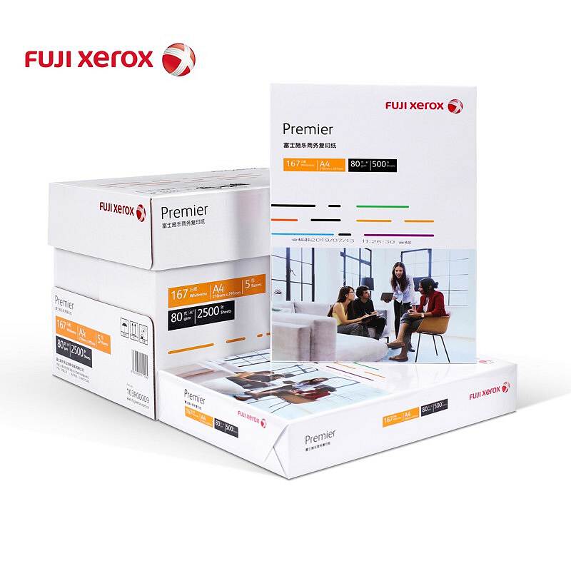 富士施乐（Fuji Xerox）Premier 80g/A4商务复印纸 500张/包 5包/箱（包）