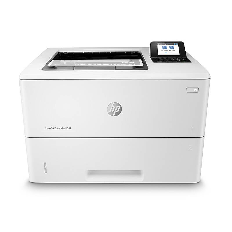 惠普/HP 黑白激光打印机  M507dn A4 黑白 43页/分钟 分辨率1200*1200 自动双面打印  白色（台）仅广东可供