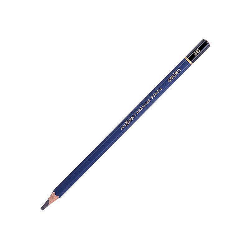 得力（deli）S999-9B_高级绘图铅笔12支彩盒装9B(蓝)(12支/盒)(单位：盒）