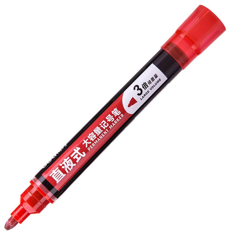 得力S568记号笔10支/盒 （单位：盒）红