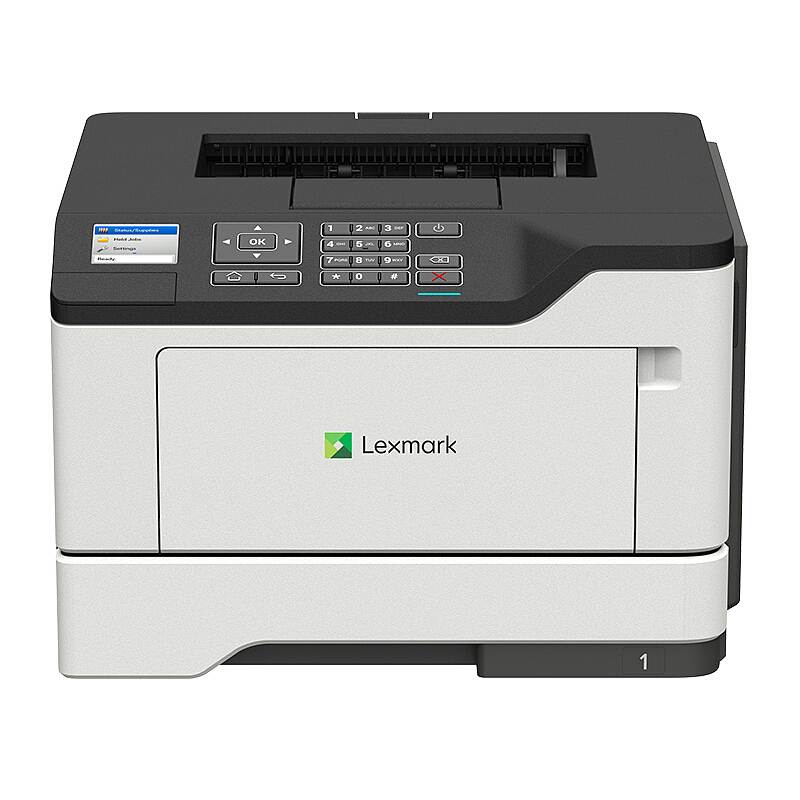 利盟 Lexmark MS521dn激光打印机自动双面快速a4打印小型办公商用家用 白色（台）