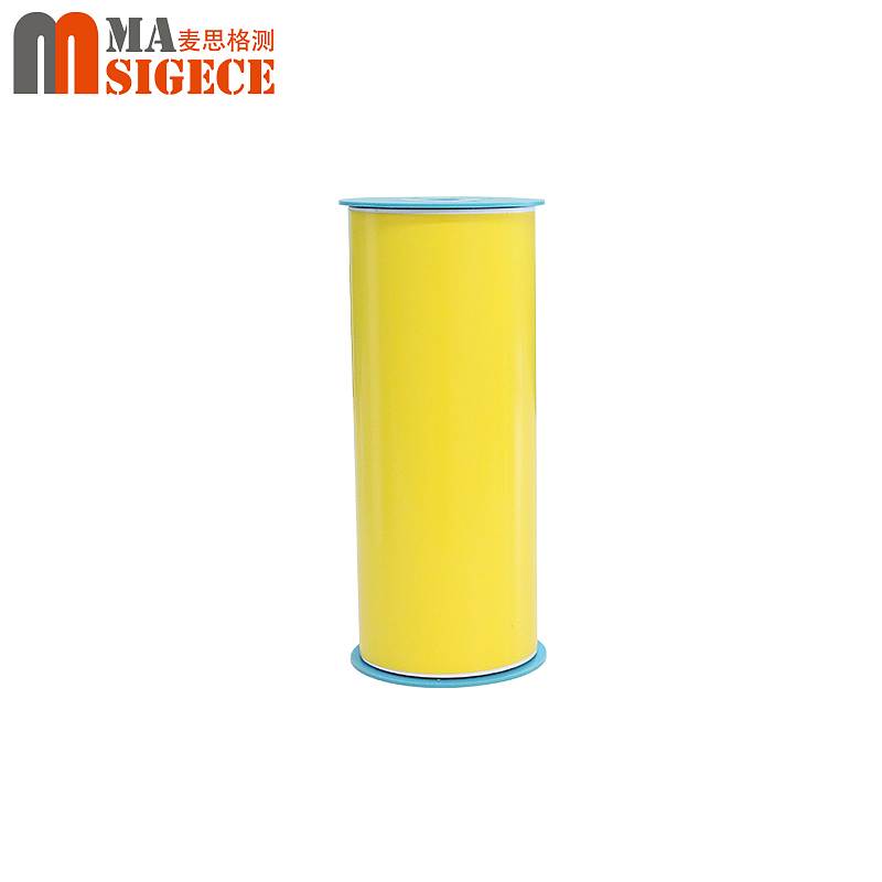 麦思格测（MASIGECE）MS-500ES PVC彩色标签纸卷 胶带卷材 220mm*25m 黄色 （单位：卷）