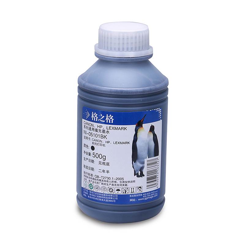 格之格 NI-05101BK 兼容墨水 500g (单位：瓶) 黑