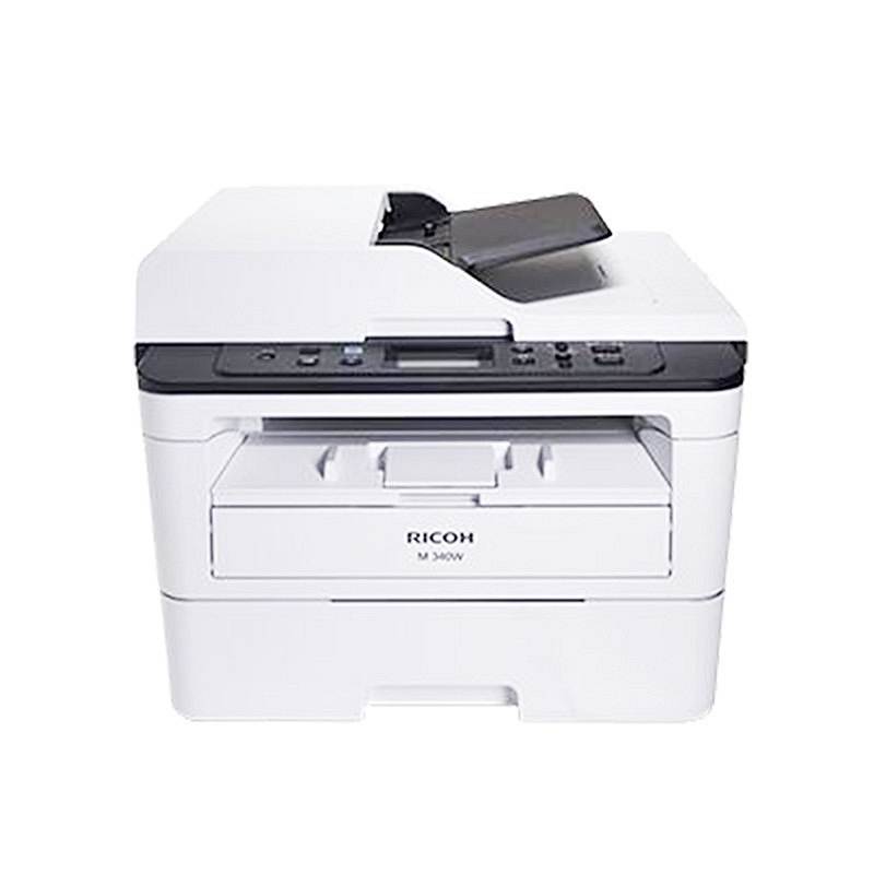 理光M340W黑白激光打印机一体机A4办公家用商用打印复印扫描 M340W官方标配 无线双面打印34页/分（单位：台）