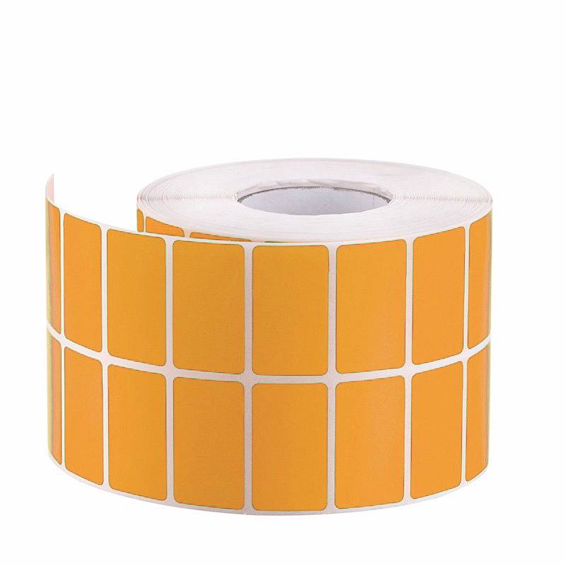 中云智创 线缆PET不干胶标签纸40x15x15000横版双排大轴芯76mm 橙