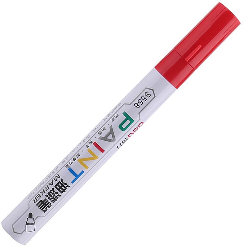 得力S558油漆笔(白色)（单位：盒）